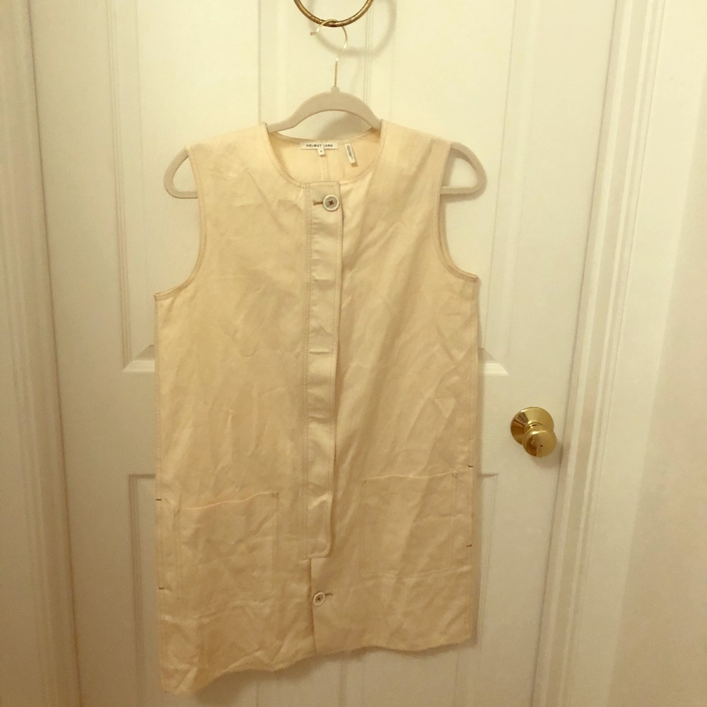 ❌SOLD//  Helmut Lang button front sleeveless dress